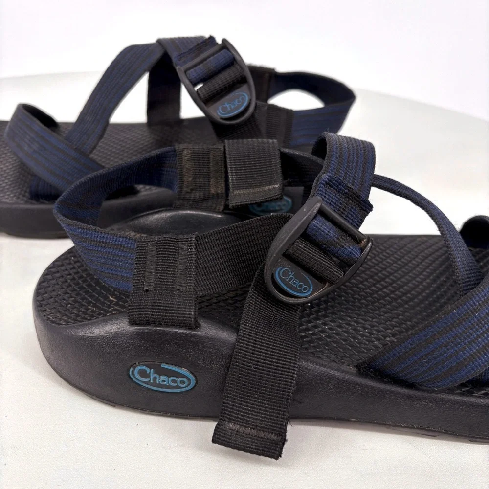 CHACO | Men’s Z1 Classic Adjustable Strap Sandals in Linear Blue | Sz 10 - Picture 5 of 11